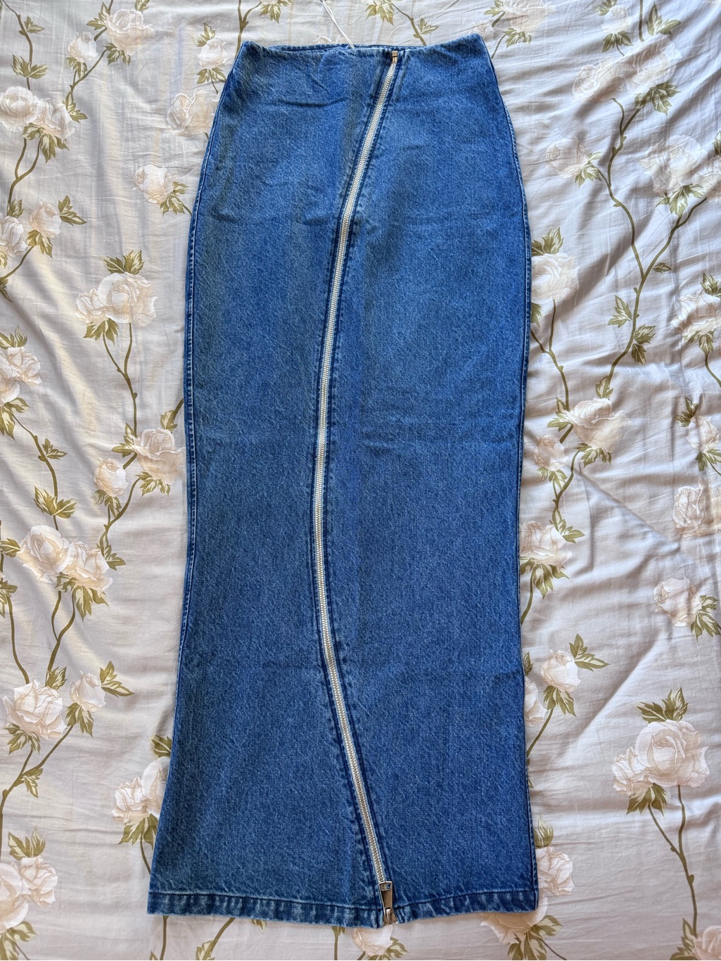 Nwt Kkoncept Maxi Bodycon Skirt With Asymmetrical Zipper. Size: 42 — image 2 of 6